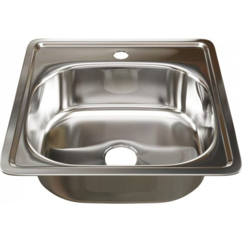 Мойка врезная Mixline 528187 48х48 0,6 выпуск 3 1/2 16см с сифоном