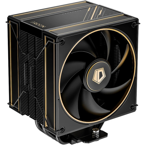 Кулер ID-COOLING Frozn A410 GDL LGA1700/1200/115X/AM5/AM4 (TDP 230W, PWM, 4 тепл.трубки прямого контакта, Dual Fan 120mm, черно-золотой) RET