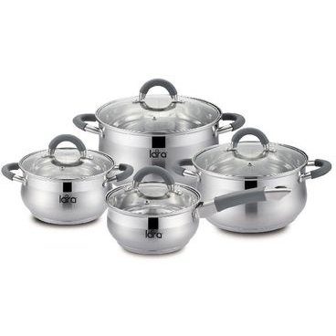Набор кастрюль LARA LR02-93 Bell 8пр
