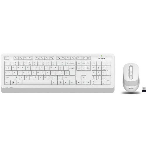 Клавиатура + мышь A4 Fstyler FG1010 white