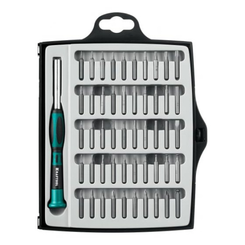 Отвертка KRAFTOOL Precision-51 для точных работ со сменными битами 51 предм.(25 691)