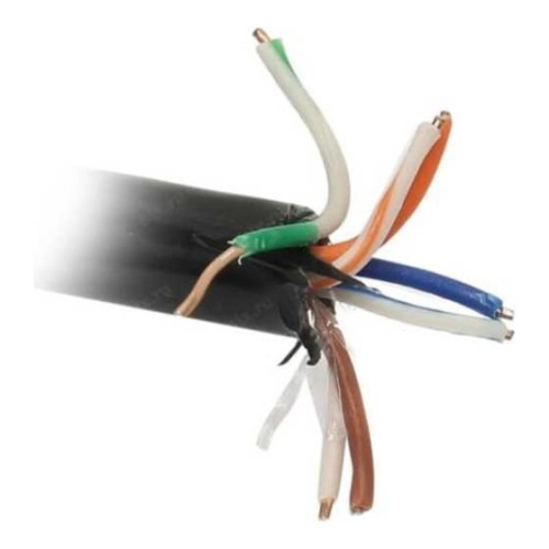 Витая пара Exegate UTP4-C5e-CCA-S24-OUT-PE-BK-305 (EX281819RUS) черный