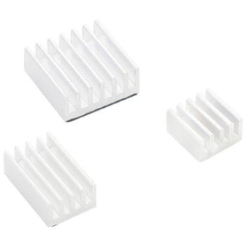 Набор радиаторов ACD RA536 White 3 in 1 Heat Sink Set Aluminum for Raspberry Pi 4B