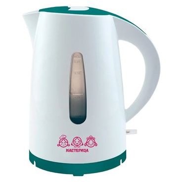 Чайник Мастерица ЕК-1701M белый/бирюзовый