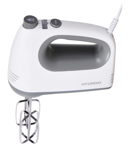 Миксер ручной Hyundai HYM-H4501 белый/серый