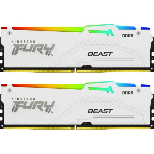 ОЗУ Kingston Fury Beast RGB KF552C40BWAK2-64 DDR5 2x32GB 5200MHz RTL Gaming PC5-41600 CL40 DIMM 288-pin 1.25В single rank с радиатором Ret