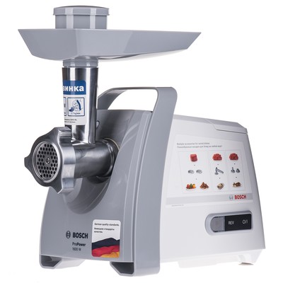 Мясорубка Bosch MFW45020 1600Вт белый/серый