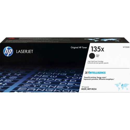 Картридж лазерный HP 135X (W1350X) черный (2400стр.) для HP LaserJet M209dw M209, M234dwe M234