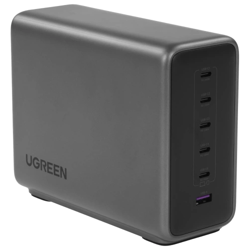 СЗУ UGREEN X759 (55550B) 500W 6-Port 1*USB-A&5*USB-C GaN Desktop Fast Charger EU серый космос