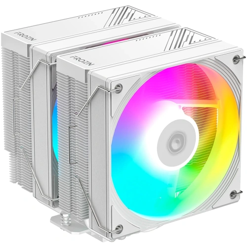 Кулер ID-COOLING Frozn A620 Pro SE ARGB Snow LGA1851/1700/1200/115X/AM5/AM4 (TDP 260W, PWM, белый, 6 тепл.трубок + медная база, Dual ARGB Fan)