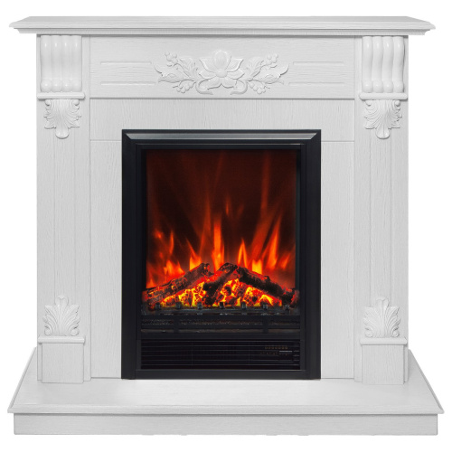 Электрокамин RealFlame Ottawa WT белое золото с очагом Eugene