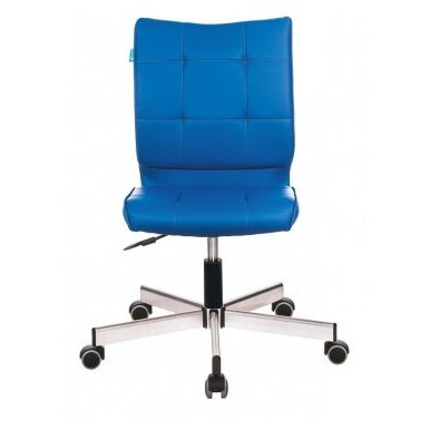 Кресло Бюрократ CH-330M/OR-03 без подлокотников синий искусственная кожа крестовина металл
