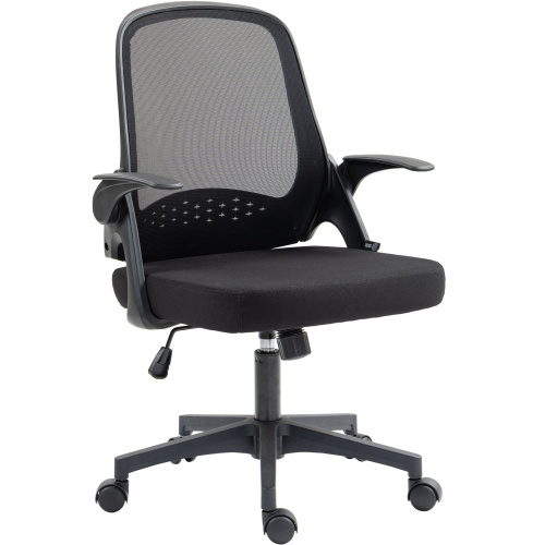 Кресло Cactus CS-MC212-BK черный низк.спин. крестов. пластик