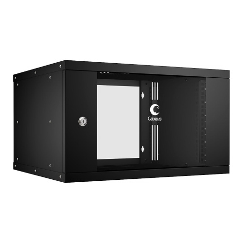 Шкаф коммутационный CABEUS WSC-05D-6U55/45-BK