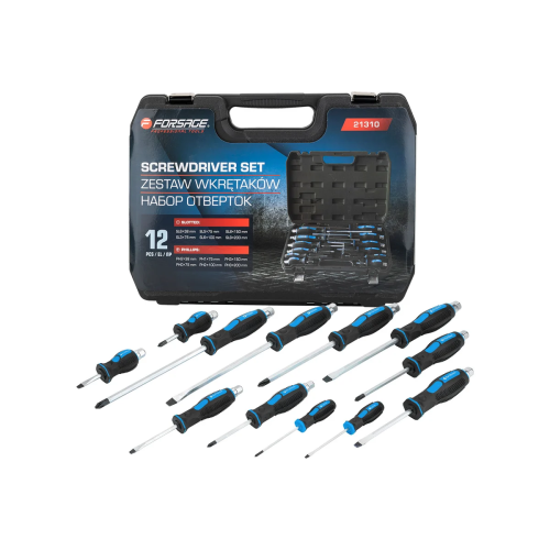 Набор отверток Forsage F-21310 18318 силовые ударные магнитные 12 предметов