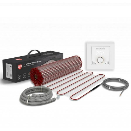Комплект теплого пола Royal Thermo Flat Mat RTFM 2-150-10 с терморегулятором RTI-16