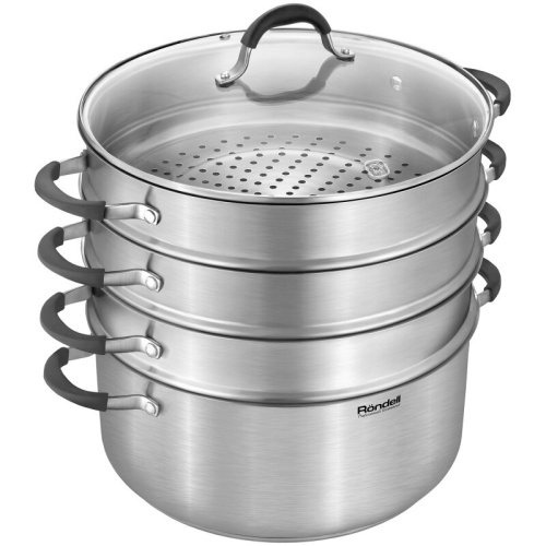 Кастрюля-пароварка Rondell RDS-1815 30.4л. d-32см (с крышкой) стальной