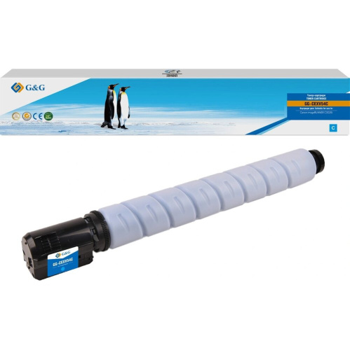 Картридж лазерный G&G GG-CEXV54C C-EXV54 C голубой 8500стр для Canon imageRUNNER C3025i