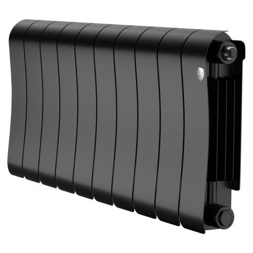 Биметаллический радиатор отопления Royal Thermo Infinity 300 10 секций Noir Sable