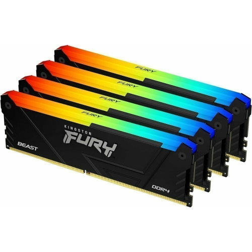 ОЗУ Kingston Fury Beast RGB KF432C16BB2AK4/128 128GB 3200MT/s DDR4 CL16 DIMM (Kit of 4)