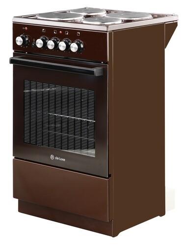 Электрическая плита De Luxe 5004.18э 014 коричневый