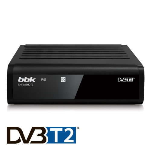Ресивер DVB-T2 BBK SMP025HDT2 черный