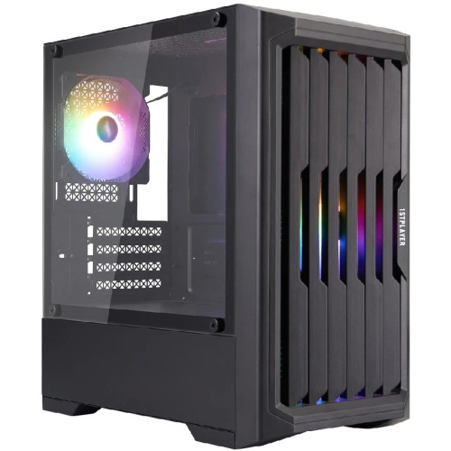 Корпус 1STPLAYER Bullet Hunter H2 Black (H2-BK-4F1) / mATX / 4x120mm FRGB fans