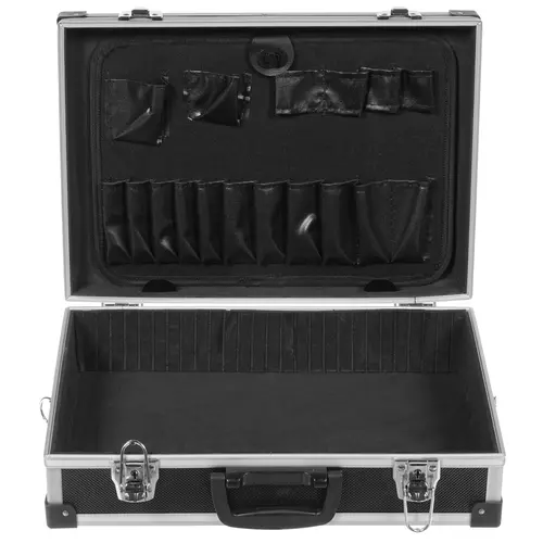 Ящик для инструмента FIT 65630 алюминиевый (43x31x13см) черный