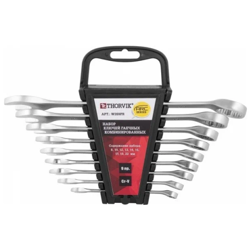 Набор комбинированных ключей Thorvik W3S9PR 8-22мм 9 предметов