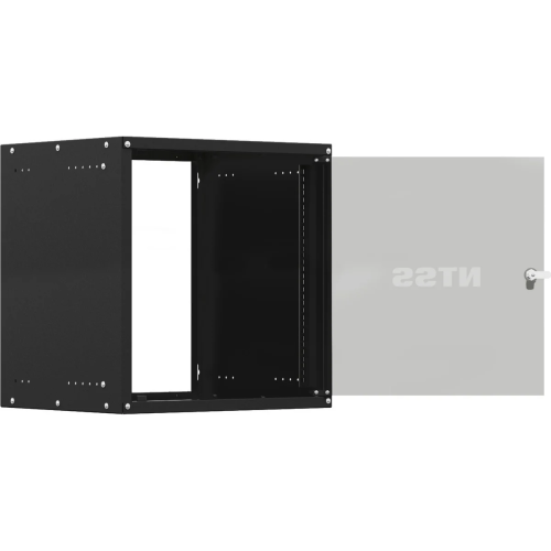 Шкаф коммутационный NTSS NTSS-W6U6060GS-BL настенный 6U 570x600мм черный