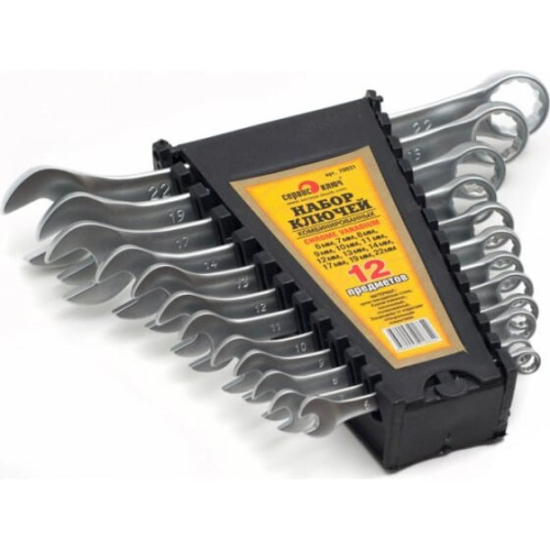 Набор ключей комбинированных СЕРВИС КЛЮЧ 70031 12 предметов, 6-14.17.19.22
