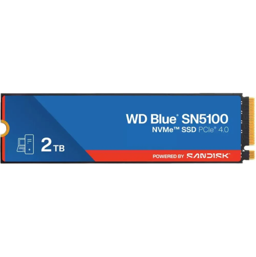 SSD Western Digital Green SN5100 (WDS200T5B0E) 2Tb, M2.2280 PCIe 4.0, 7100MBs/6700MBs, TBW 900, 1 year