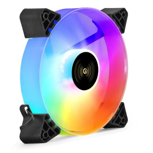 Вентилятор ExeGate EX12025H3P4PYH-PWM.ARGB12В DC с подсветкой (EX295968RUS) 120x120x25 мм, Hydraulic bearing (гидродинамический), 5V ARGB 3pin