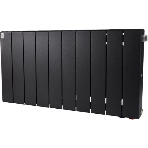 Биметаллический радиатор отопления Rifar Supremo Ventil SVR 350 10 секций нижнее правое подключение антрацит