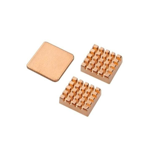 Набор радиаторов ACD RA257 медные ACD Ultra Strong Pure Copper Heatsink Set (1шт RA256+2шт RA026) (2 шт 14x12x5.5мм и 1шт 15x15x1мм)