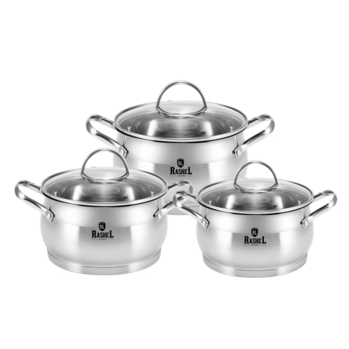 Набор кастрюль Rashel R-208А Катрин 6 предметов