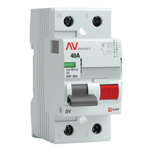 УЗО EKF Averes DV 2P (rccb-2-40-30-ac-av)
