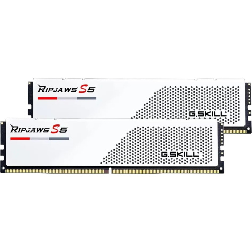 ОЗУ G.SKILL Ripjaws S5 (F5-5600J3636D32GX2-RS5W) 64GB (2x32GB) 5600MHz DDR5 CL36 (36-36-36-89) 1.25V / White