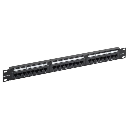 Патч-панель ITK PP24-1UC5EU-K05-G 19" 1U 24xRJ45 кат.5e UTP