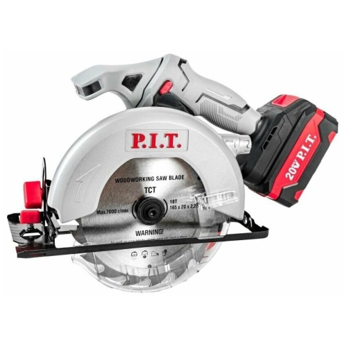 Пила дисковая аккумуляторная P.I.T. PKS 20H-165A/1 с акк и ЗУ