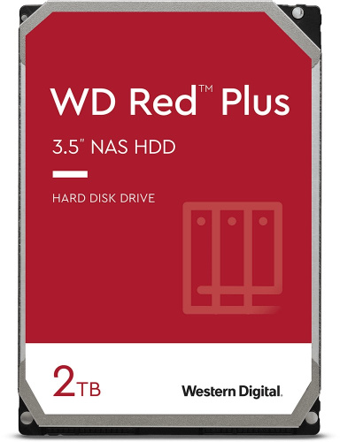 HDD WD Original SATA-III 2Tb WD20EFZX NAS Red Plus (5400rpm) 128Mb 3.5"