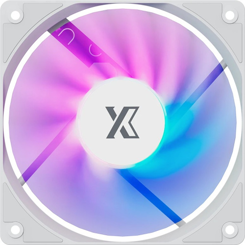Вентилятор XASTRA FC120W FRGB bulk pack 120x120x25мм (FRGB 6 цветов, 1200. RPM, white)