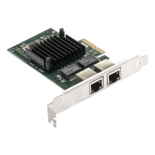 Сетевой адаптер ExeGate EXE-I350-T2V2 (EX292506RUS) PCI-E x4 v2.1/2xRJ45/10/100/1000Mbps/Chipset NHI350AM2