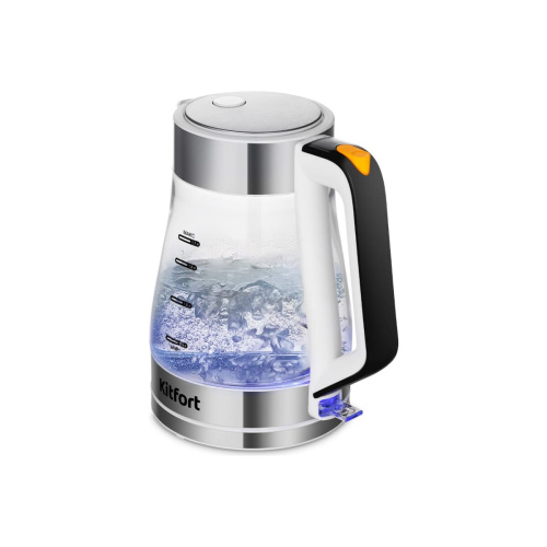 Чайник электрический Kitfort КТ-6626 нерж/черный