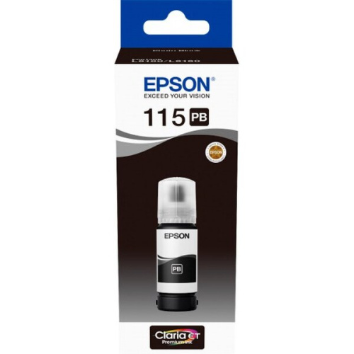 Чернила Epson 115 C13T07D14A черный фото 70мл для Epson L8160/8180