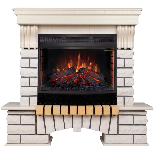 Электрокамин RealFlame Country WT с очагом Firefield 25 S IR
