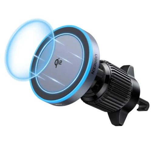 АЗУ UGREEN W708 (35970) 15W Magnetic Car Wireless Charger Qi2 For Air Vent Mount Black