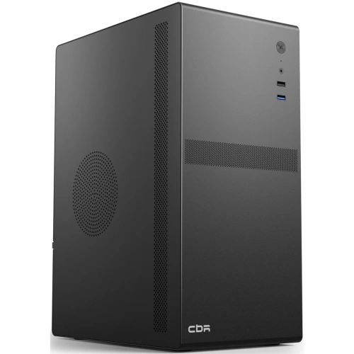 Корпус CBR V203 (PCC-MATX-V203-WPSU), Minitower, без БП, mATX, 1*USB 3.0, 1*USB 2.0, HD Audio+Mic, Black
