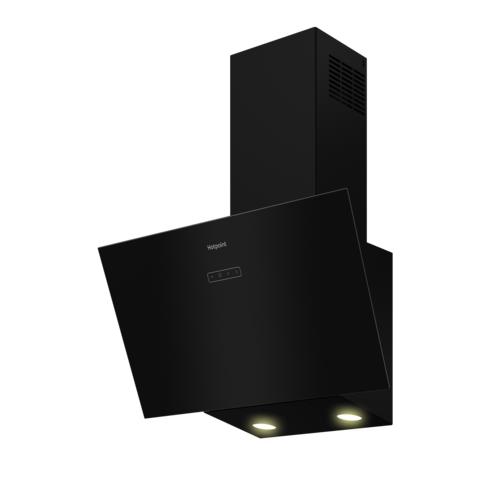 Вытяжка наклонная Hotpoint HPHV 63LT BL черный/черный