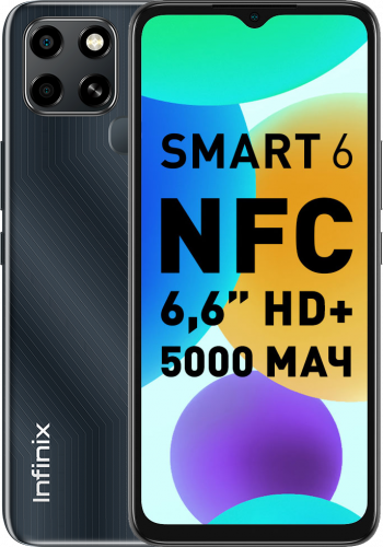 Смартфон Infinix Smart 6 2/32Gb Черный